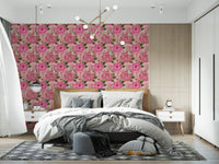 Romantic Blush Peony Botanical Wallpaper