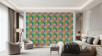 Retro Terrazzo Pop Abstract Wallpaper