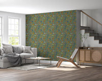 Vintage Chinoiserie Pomegranate Floral Wallpaper