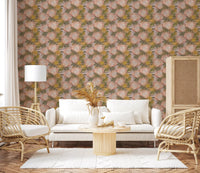 King Protea and Pincushion Botanical Wallpaper