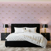 Charming Hand-Painted Lavender Floral Wallpaper