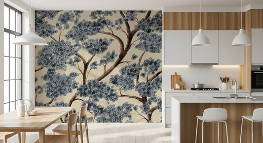 Never Ending Trailing Tree - Winter Wall Mural