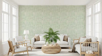 Sage Woodland and Hidden Wildlife Wallpaper⁠