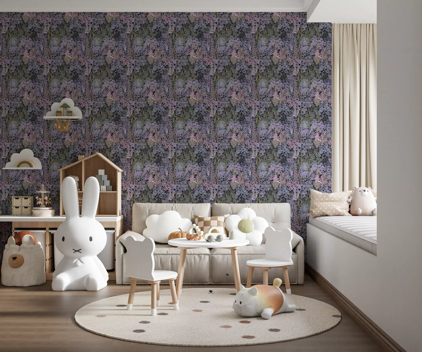 Secret Woodland Meadow Wall Decor Wallpaper⁠