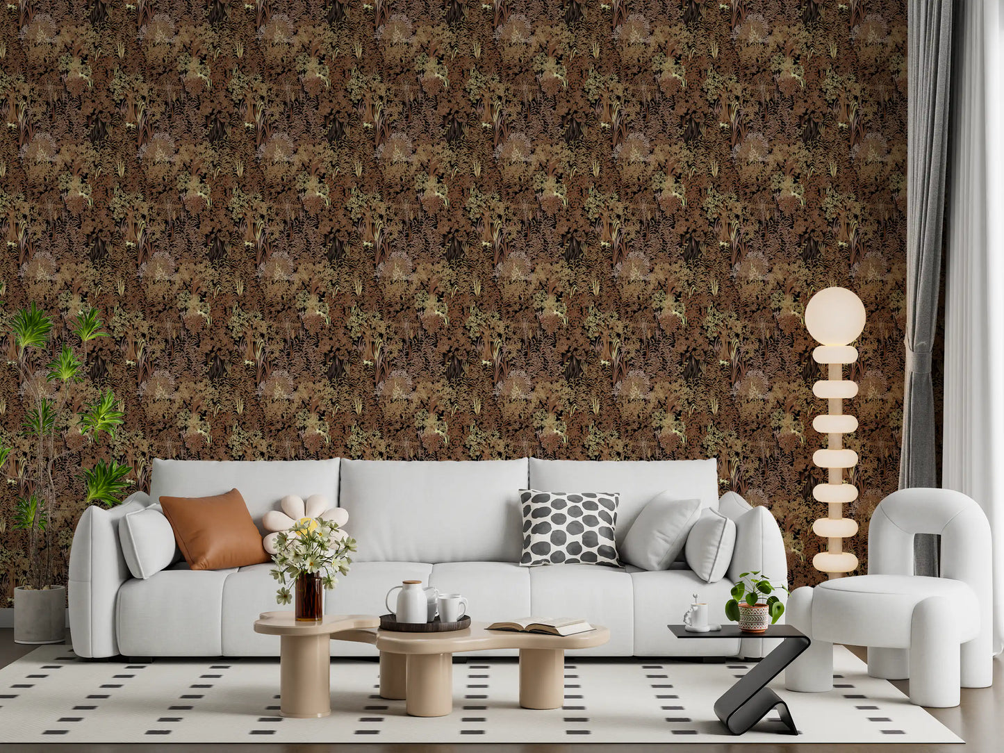Rustic Thick Jungle Canopy Wallpaper⁠