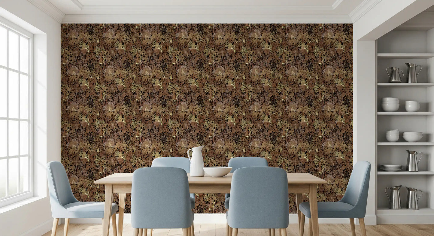 Rustic Thick Jungle Canopy Wallpaper⁠