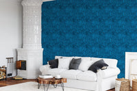 Midnight Blue Enchanted Forest Wallpaper⁠