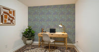 Sage and Lilac Botanical Jungle Tapestry Wallpaper Wallpaper⁠