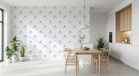 Serene Scandi Blue Blossom Wallpaper Wallpaper⁠