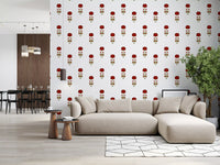 Red Mughal Blossom Wallpaper Wallpaper⁠