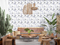 Nordic Blossom Soft Periwinkle Wallpaper Wallpaper⁠