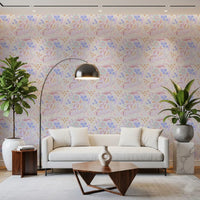 Whimsical Pastel Meadow Floral Wallpaper Wallpaper⁠