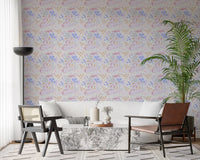 Whimsical Pastel Meadow Floral Wallpaper Wallpaper⁠