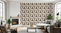 Earthy Olive and Blush Bold Floral Wallpaper Wallpaper⁠