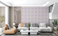 Whimsical Pastel Meadow Floral Wallpaper Wallpaper⁠