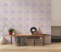 Whimsical Pastel Meadow Floral Wallpaper Wallpaper⁠