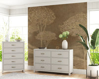 Rustic Sepia Hills Landscape Wallpaper Wall Mural