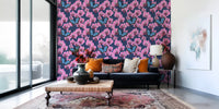 Botanical Orchid Garden with Butterflies 3 Wallpaper⁠