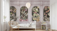 Vintage Architectural Botanical Arches Wall Mural