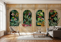 Classical Archways Exotic Botanical Wall Mural Wall Mural