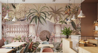 Royal Peacock Garden Mural Wallpaper Wall Mural