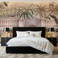 Royal Peacock Garden Mural Wallpaper Wall Mural