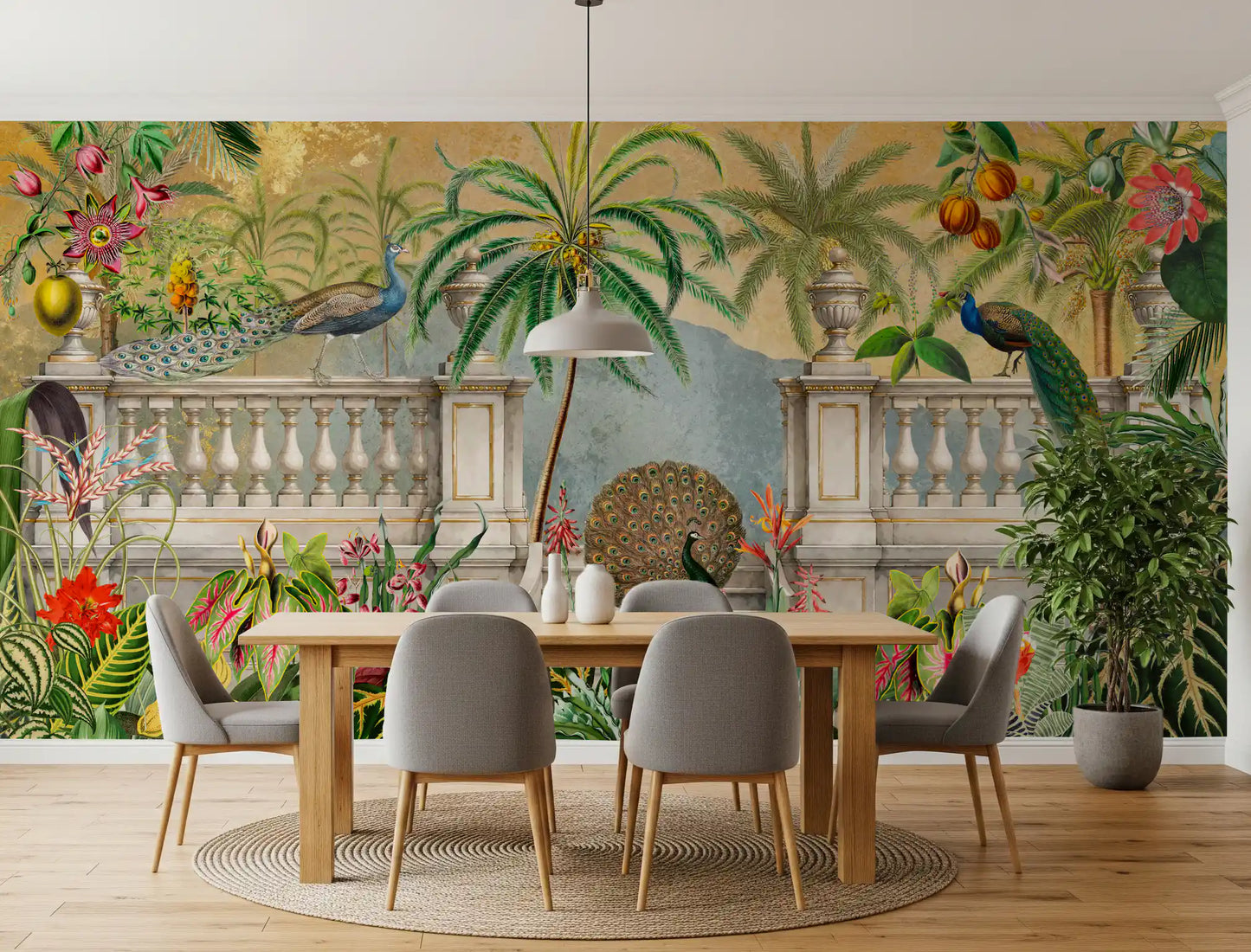 Vintage Imperial Golden Garden  Wall Mural