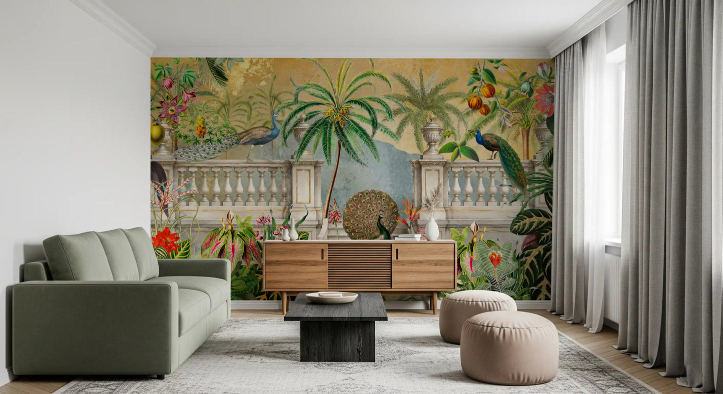 Vintage Imperial Golden Garden  Wall Mural