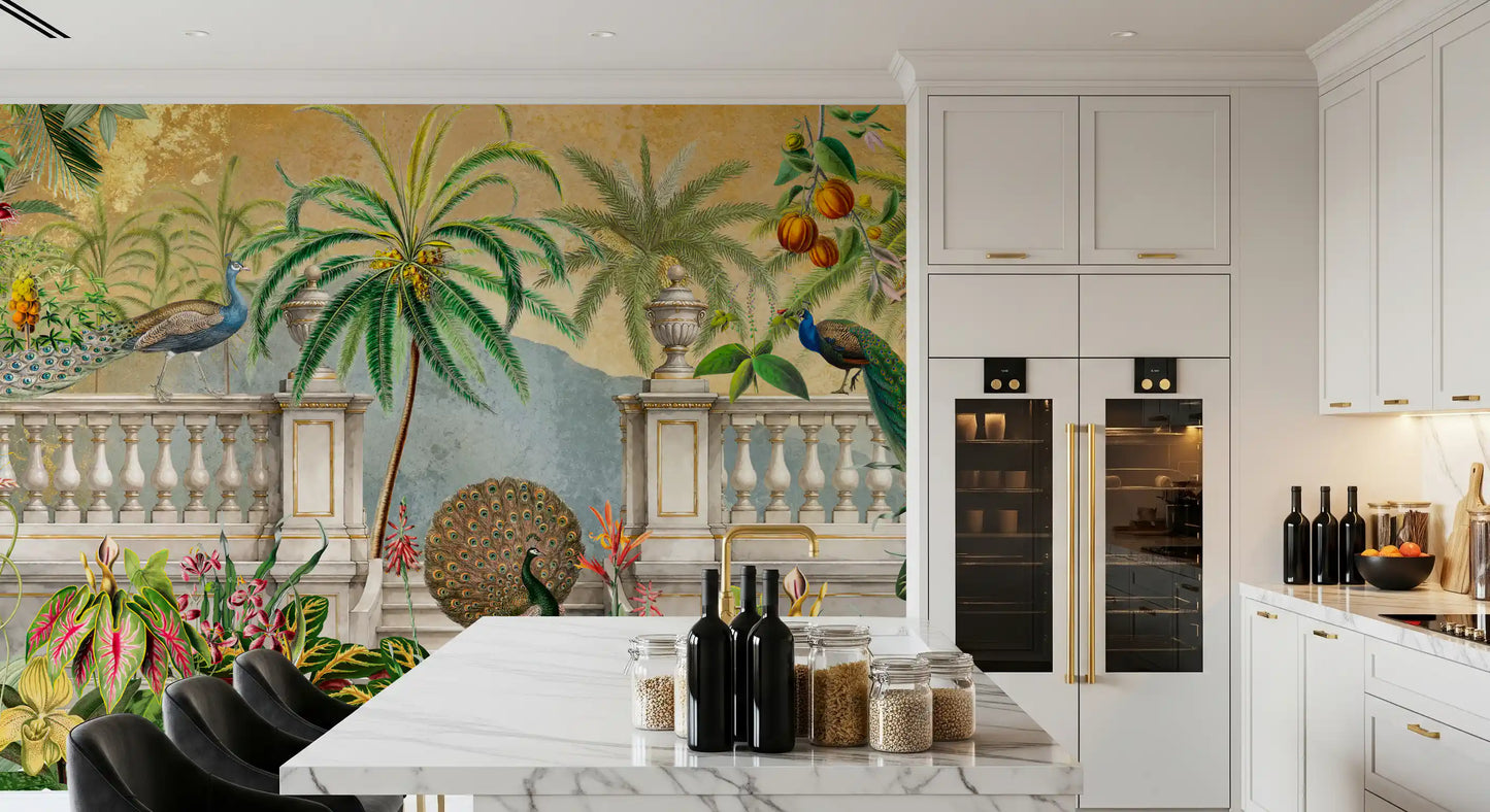 Vintage Imperial Golden Garden  Wall Mural