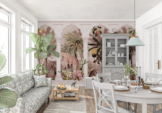 Mughal Colonnade Safari Jungle Wall Mural