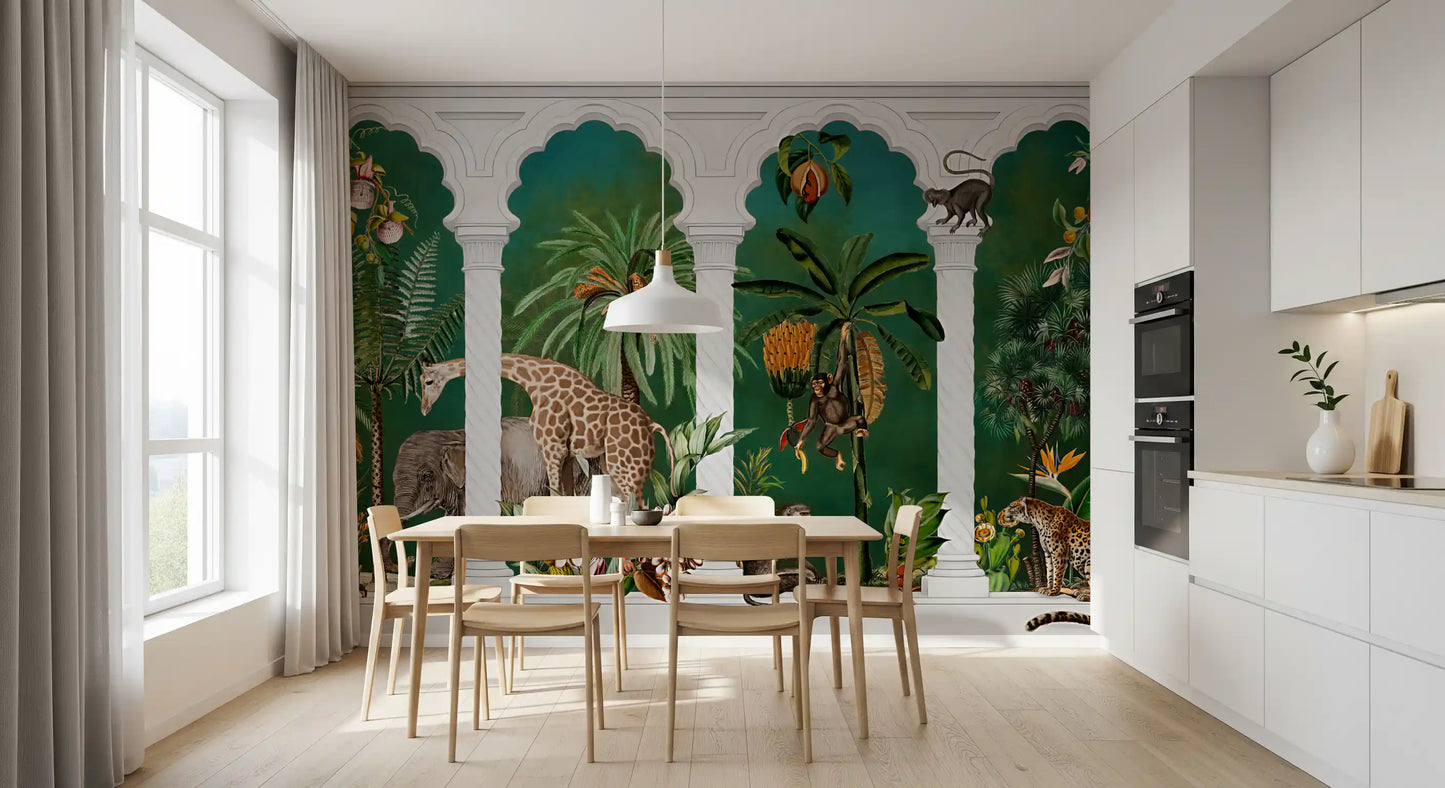 Majestic Mughal Archway Safari Wall Mural Wall Mural
