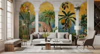 Imperial Arches Tropical Safari Wall Mural Wall Mural
