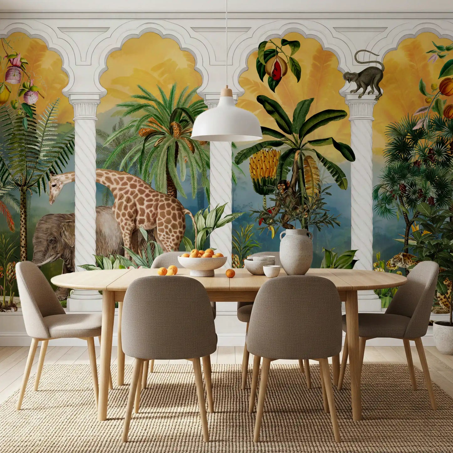 Imperial Arches Tropical Safari Wall Mural Wall Mural