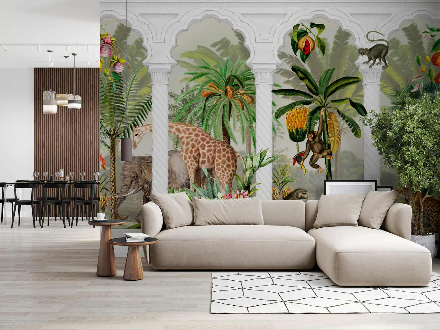 Imperial Archway Tropical Safari Mural Wall Mural