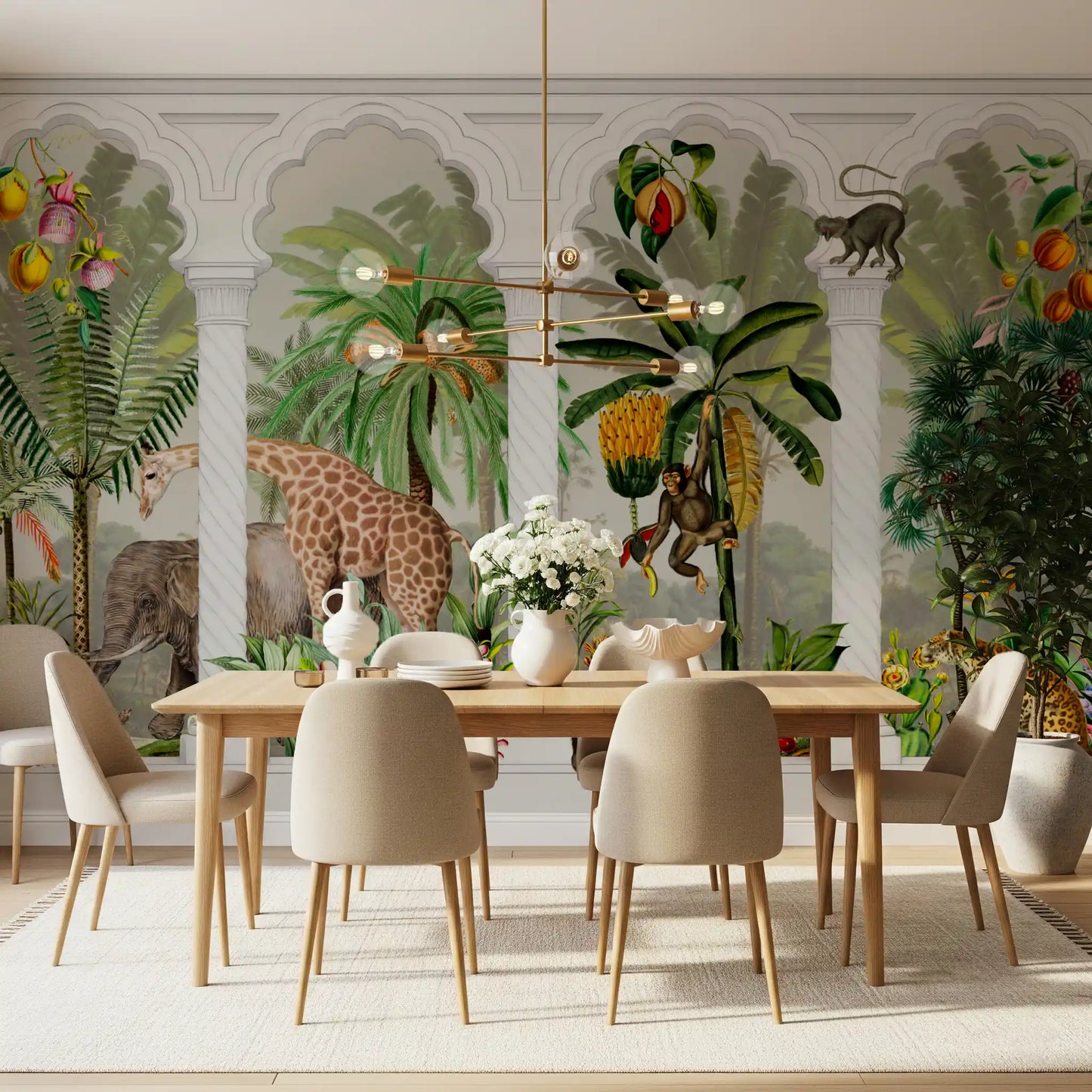 Imperial Archway Tropical Safari Mural Wall Mural