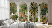 Imperial Vintage Archway Tropical Safari Mural Wall Mural