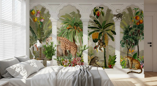 Imperial Vintage Archway Tropical Safari Wall Mural