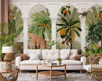 Imperial Vintage Archway Tropical Safari Mural Wall Mural