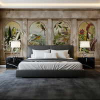 Vintage Parrot Arches Wall Mural Wall Mural