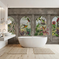 Antique Aviary Arched Wall Mural Wall Mural