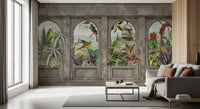Antique Aviary Arched Wall Mural Wall Mural