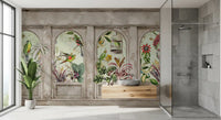 Exotic Aviary Archway Wall Mural Wall Mural
