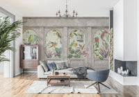 Exotic Aviary Archway Wall Mural Wall Mural