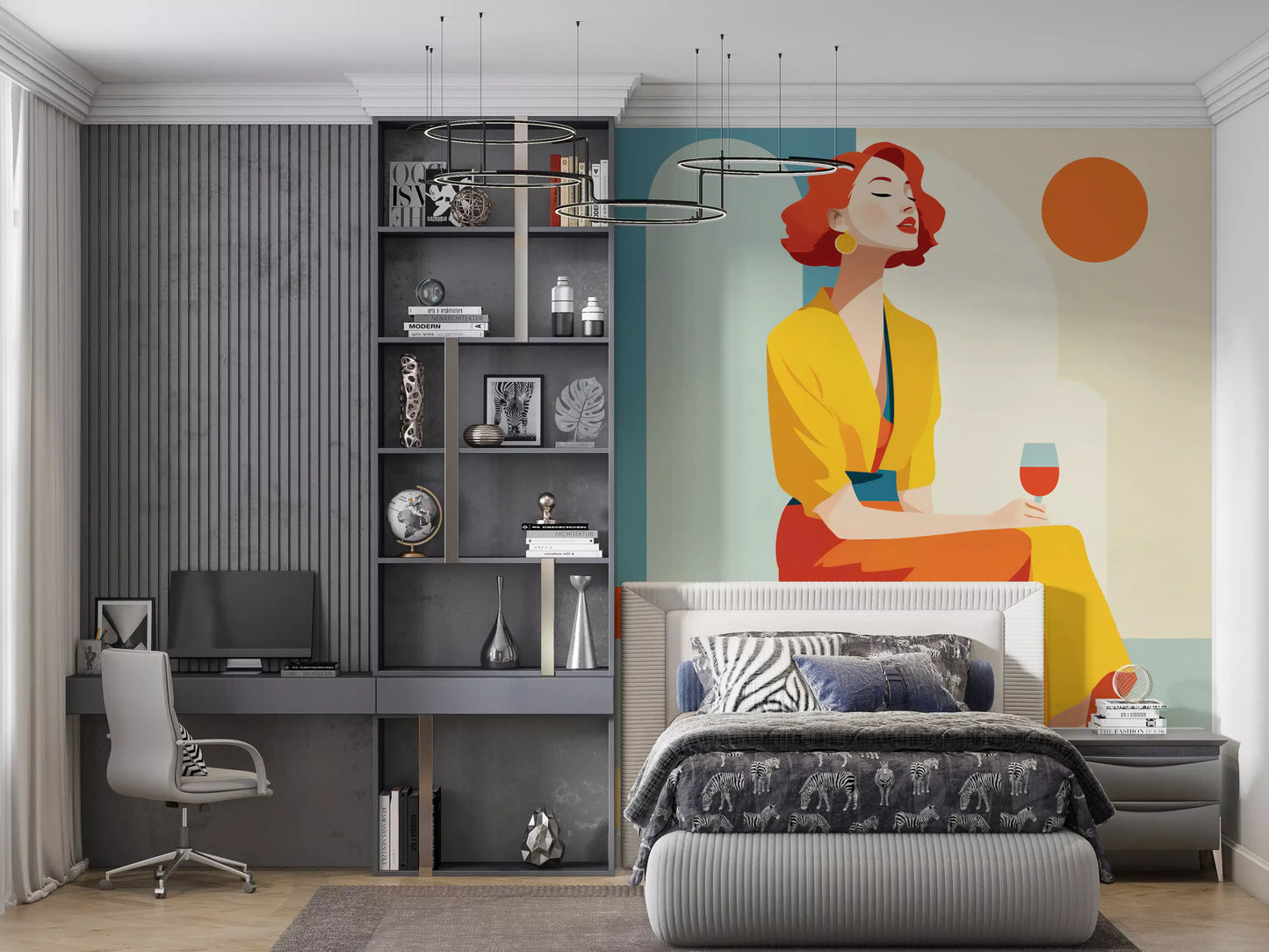 Chic Art Deco Moment Wall Mural