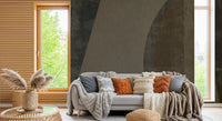 Wide curved forms fill a retro arcs wall mural, GD10816

