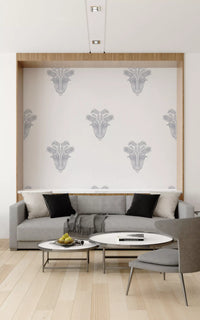 Minimalist Parisian Palm Crest Wall Decor Wallpaper⁠