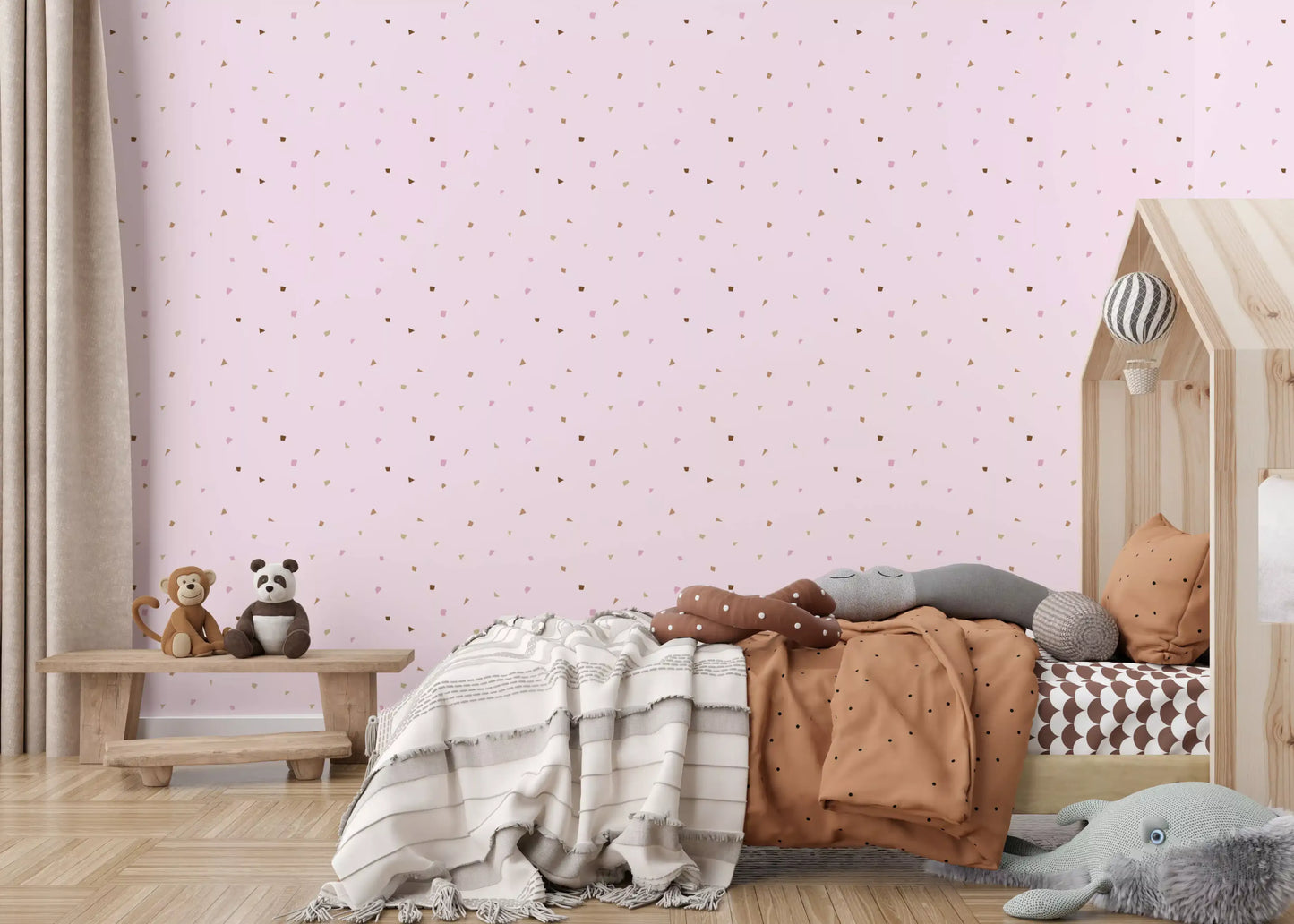 Blush Terrazzo Confetti Wallpaper Wallpaper⁠