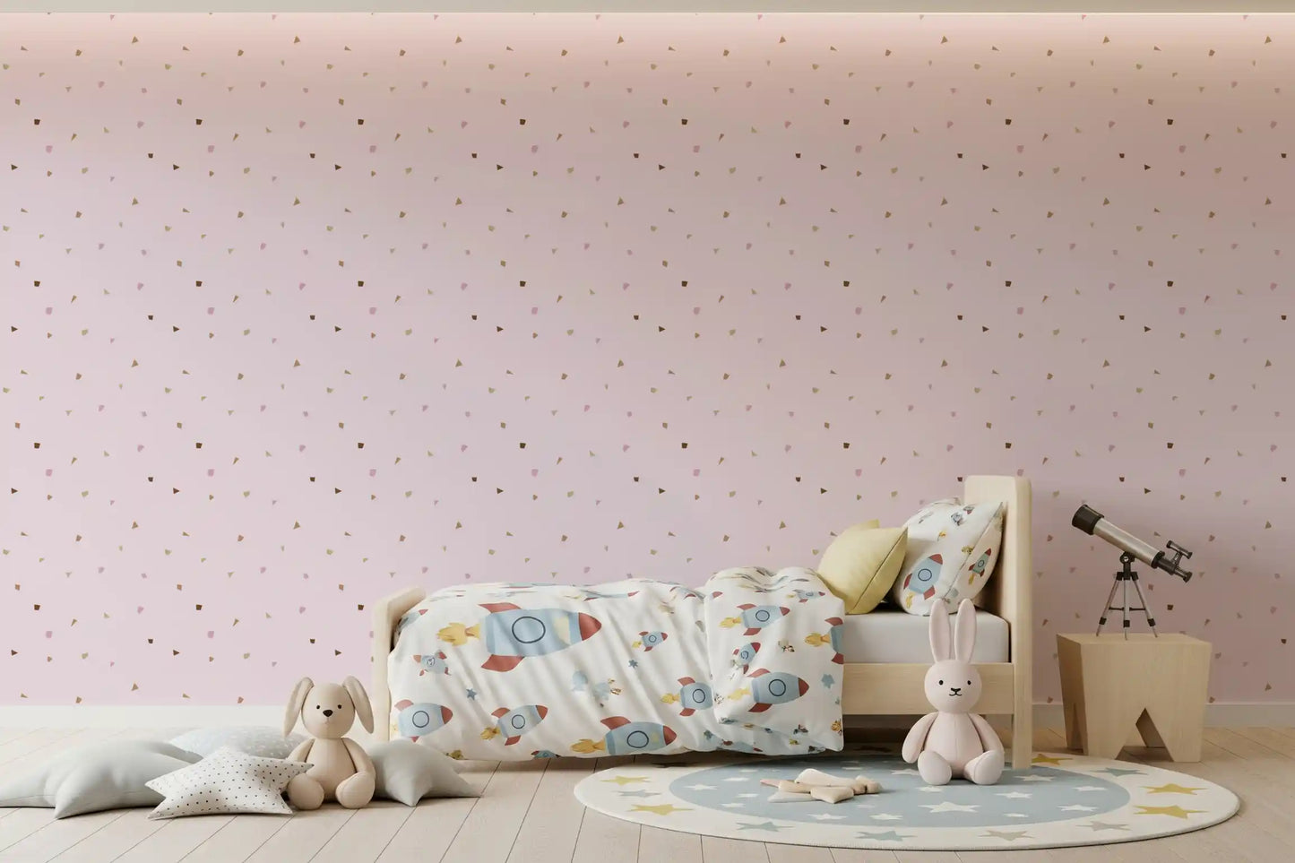 Blush Terrazzo Confetti Wallpaper Wallpaper⁠