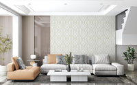 Sage Green Botanical Vine Trellis Wallpaper Wallpaper⁠
