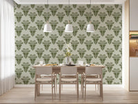 Mediterranean Sage Palm Leaf Wallpaper Wallpaper⁠